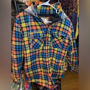 Men’s Bright Plaid Sweatshirt